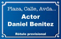 Actor Daniel Benitez (calle)