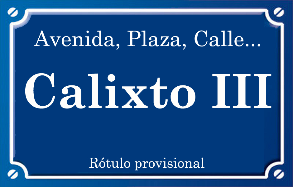Calixto III (calle)
