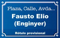 Enginyer Fausto Elio (calle)