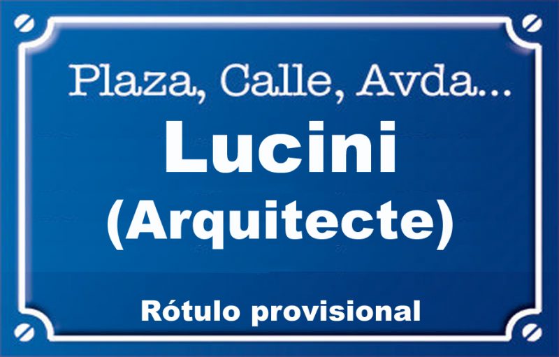 Arquitecte Lucini (calle)