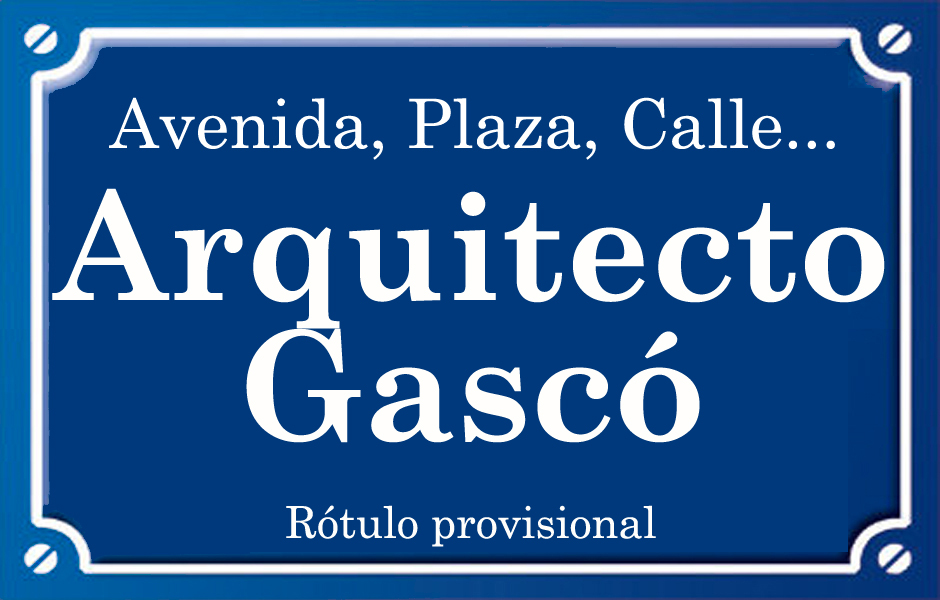 Arquitecto Gascó (calle)