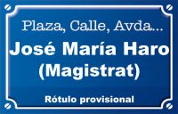 José María de Haro Magistrat (calle)