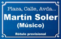 Músico Martín Soler (calle)
