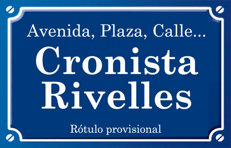Cronista Rivelles (calle)