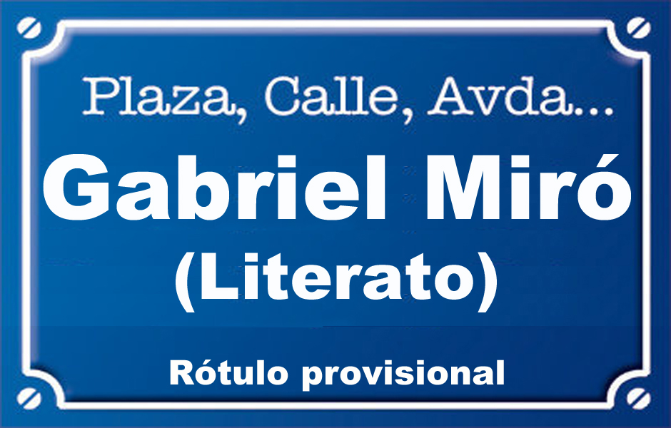 Literato Gabriel Miró (calle)