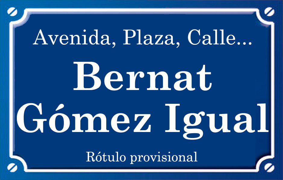 Bernat Gómez Igual (calle)