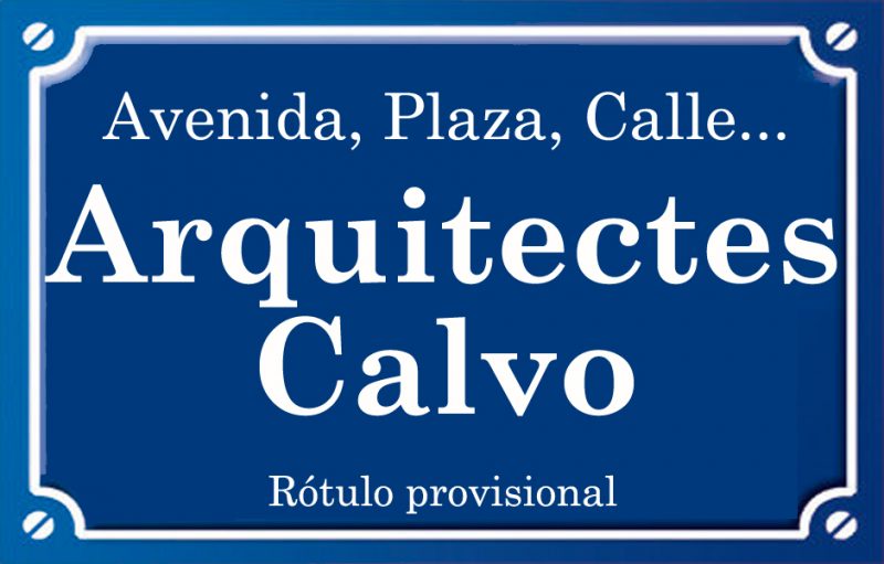 Arquitectes Calvo (plaza)