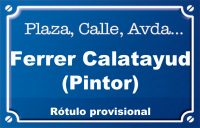 Pintor Ferrer Calatayud (calle)