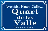 Quart de les Valls (calle)