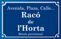 Racó de l’Horta (plaza)