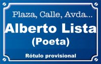 Poeta Alberto Lista (calle)