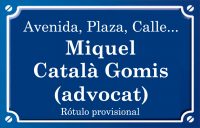 Miquel Català Gomis (plaza)