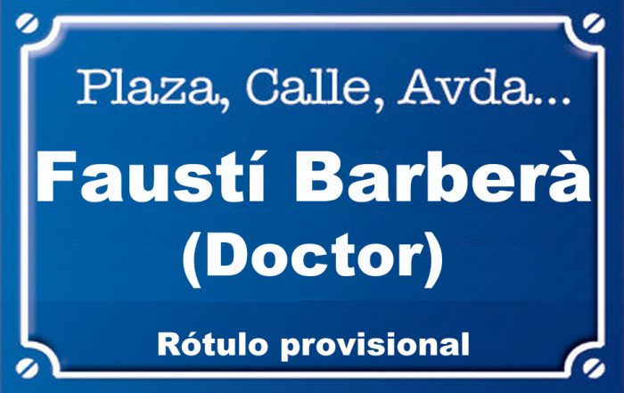 Doctor Faustí Barberà (calle)
