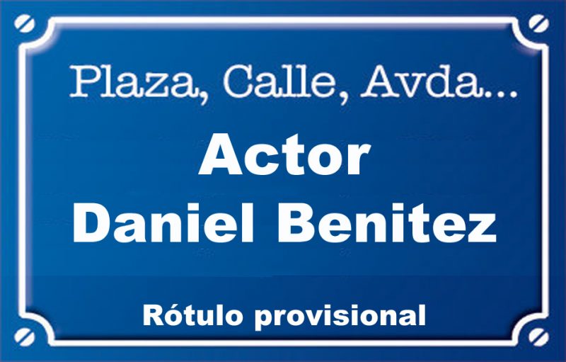 Actor Daniel Benitez (calle)