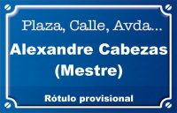 Alexandre Cabezas Mestre (calle)