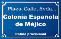 Colònia española de Mèxic (plaza)