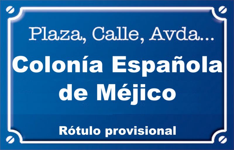 Colònia española de Mèxic (plaza)
