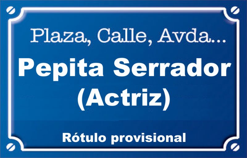 Actriu Pepita Serrador (calle)