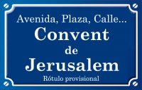 Convent de Jerusalem (calle)