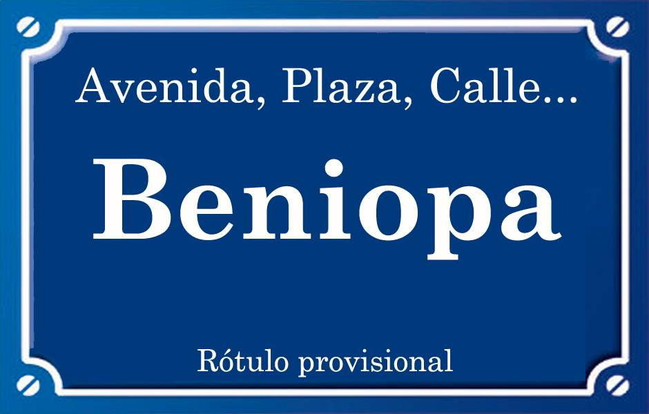 Beniopa (calle)