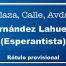 Esperantista Hernández Lahuerta (calle)