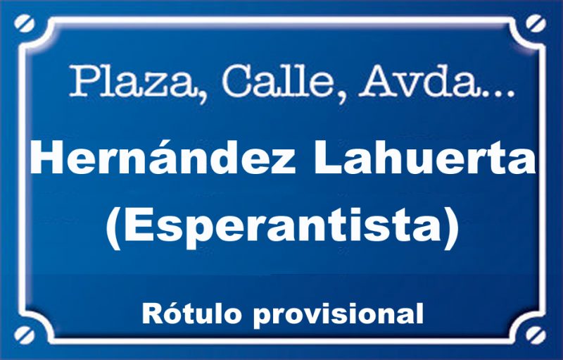 Esperantista Hernández Lahuerta (calle)