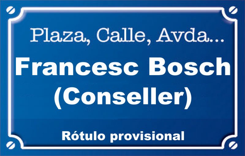 Conseller Francesc Bosch (calle)