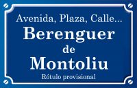 Berenguer de Montoliu (calle)