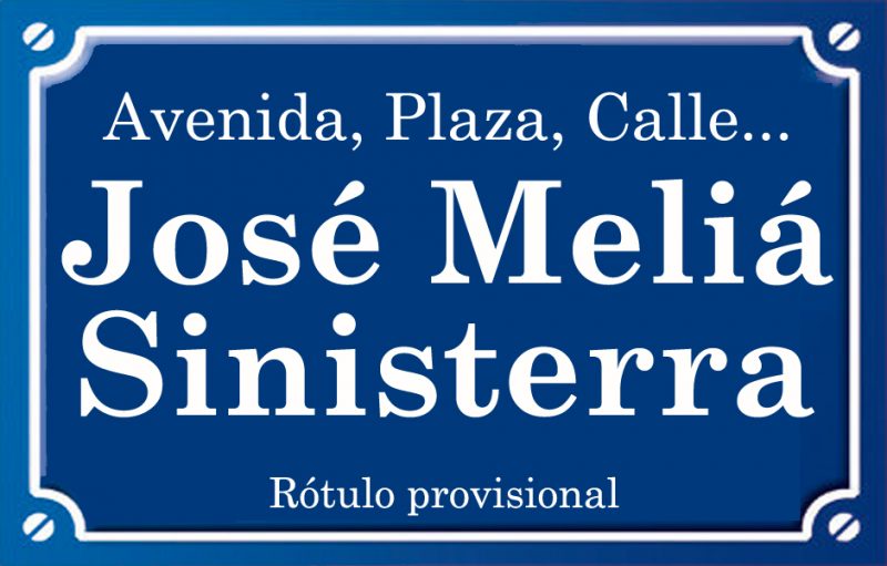 José Meliá Sinisterra (calle)