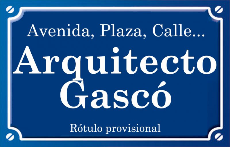 Arquitecto Gascó (calle)