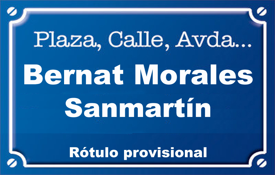 Bernat Morales Sanmartín (calle)