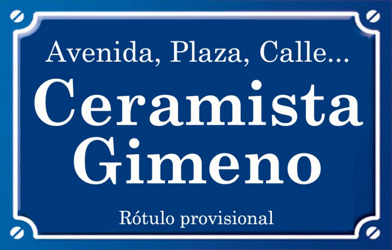 Ceramista Gimeno (plaza)
