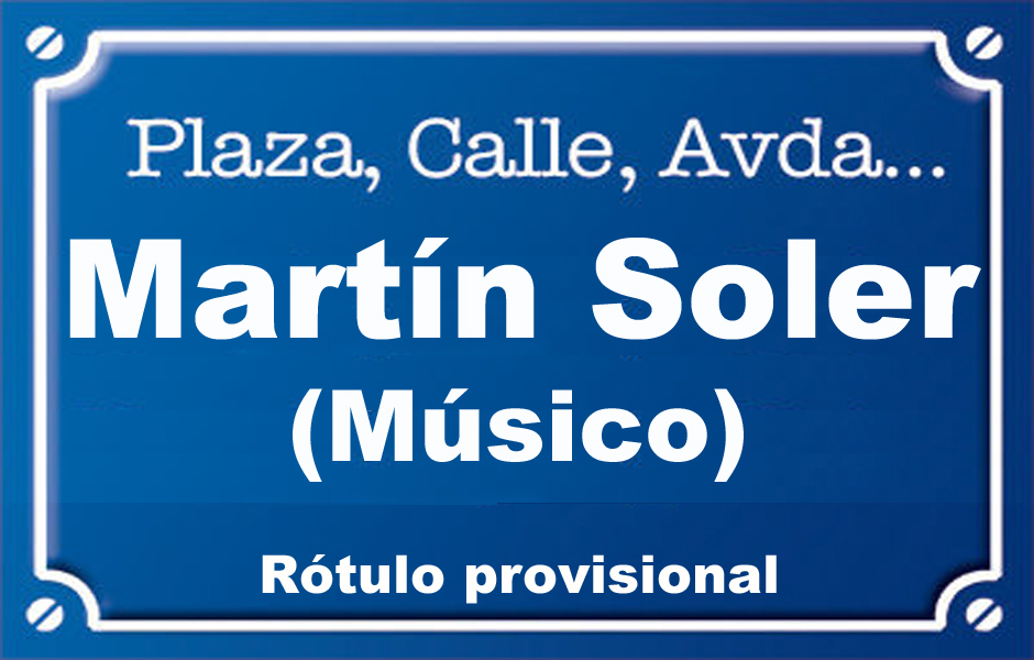 Músico Martín Soler (calle)