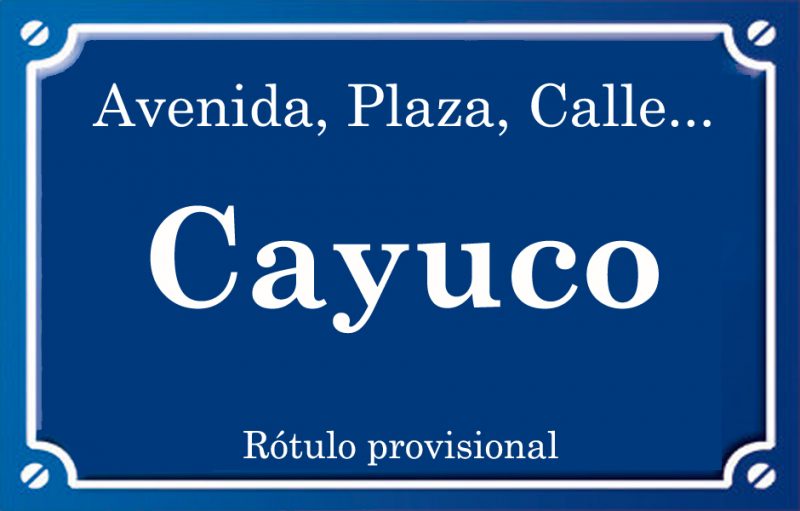 Cayuco (calle)