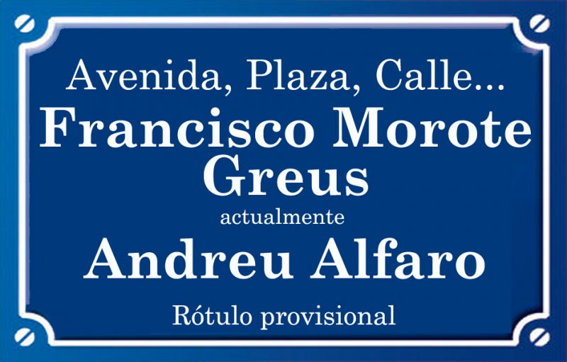 Francisco Morote Greus (calle)