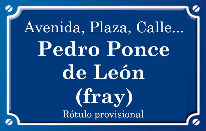 Fray Pedro Ponce de León (calle)