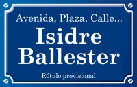 Isidro Ballester (calle)