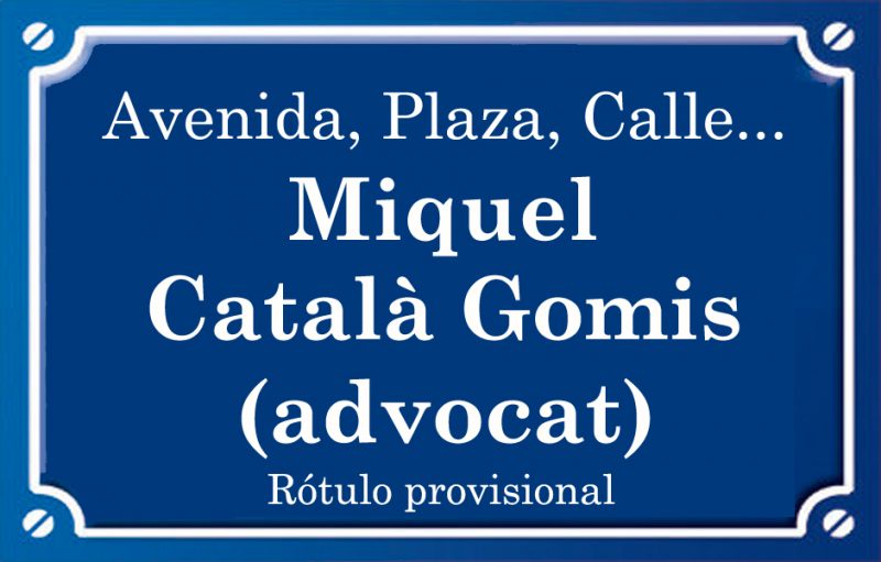 Miquel Català Gomis (plaza)