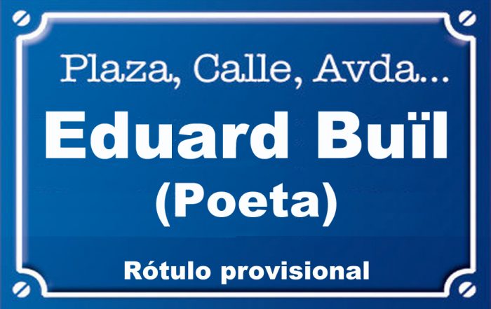 Poeta Eduard Buil (calle)