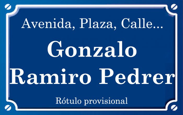 Gonzalo Ramiro Pedrer (calle)