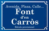Font d’en Carrós (calle)