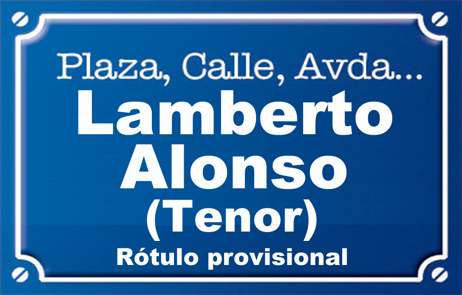 Tenor Lamberto Alonso (calle)