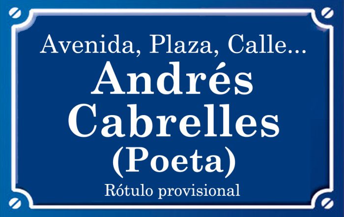 Poeta Andrés Cabrelles (calle)