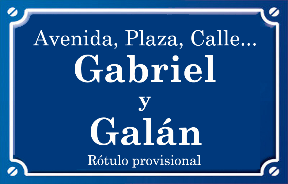 Gabriel y Galán (calle)