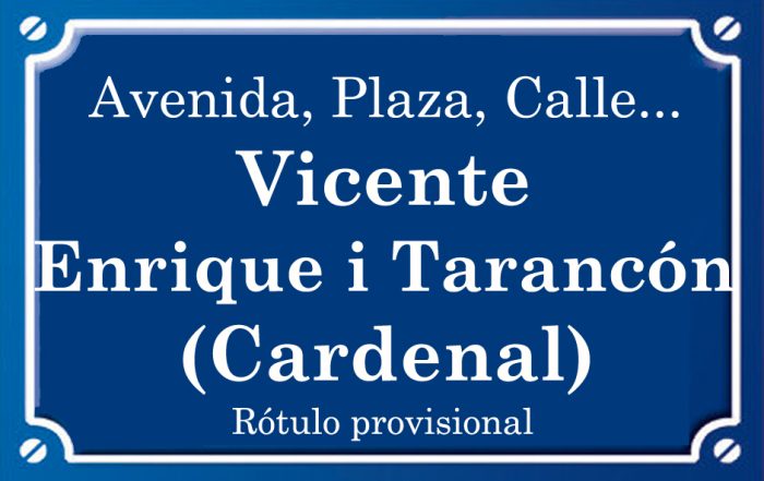 Cardenal Enrique Tarancón (plaza)