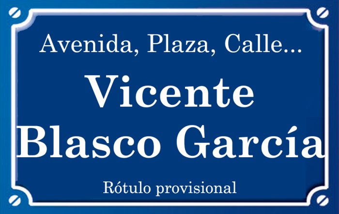 Vicente Blasco García (calle)