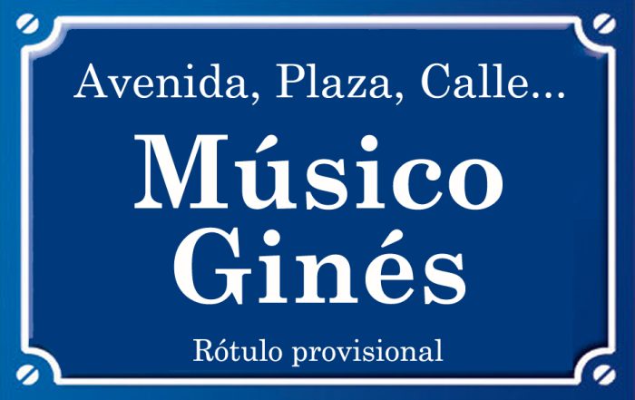 Músico Ginés (calle)