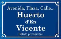 Huerto Don Vicente (calle)