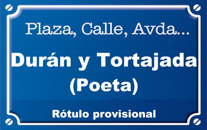 Poeta Durán y Tortajada (calle)