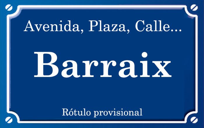 Barraix (calle)